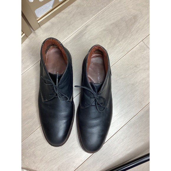 Johnston Murphy Men Copeland Chukka Black Tumbled Soft Sheep Leather 12 M Boots main image 4